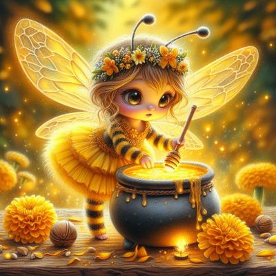 Honey Pot -  Full Drill Diamond Painting - Specially ordered for you. Delivery is approximately 4 - 6 weeks.