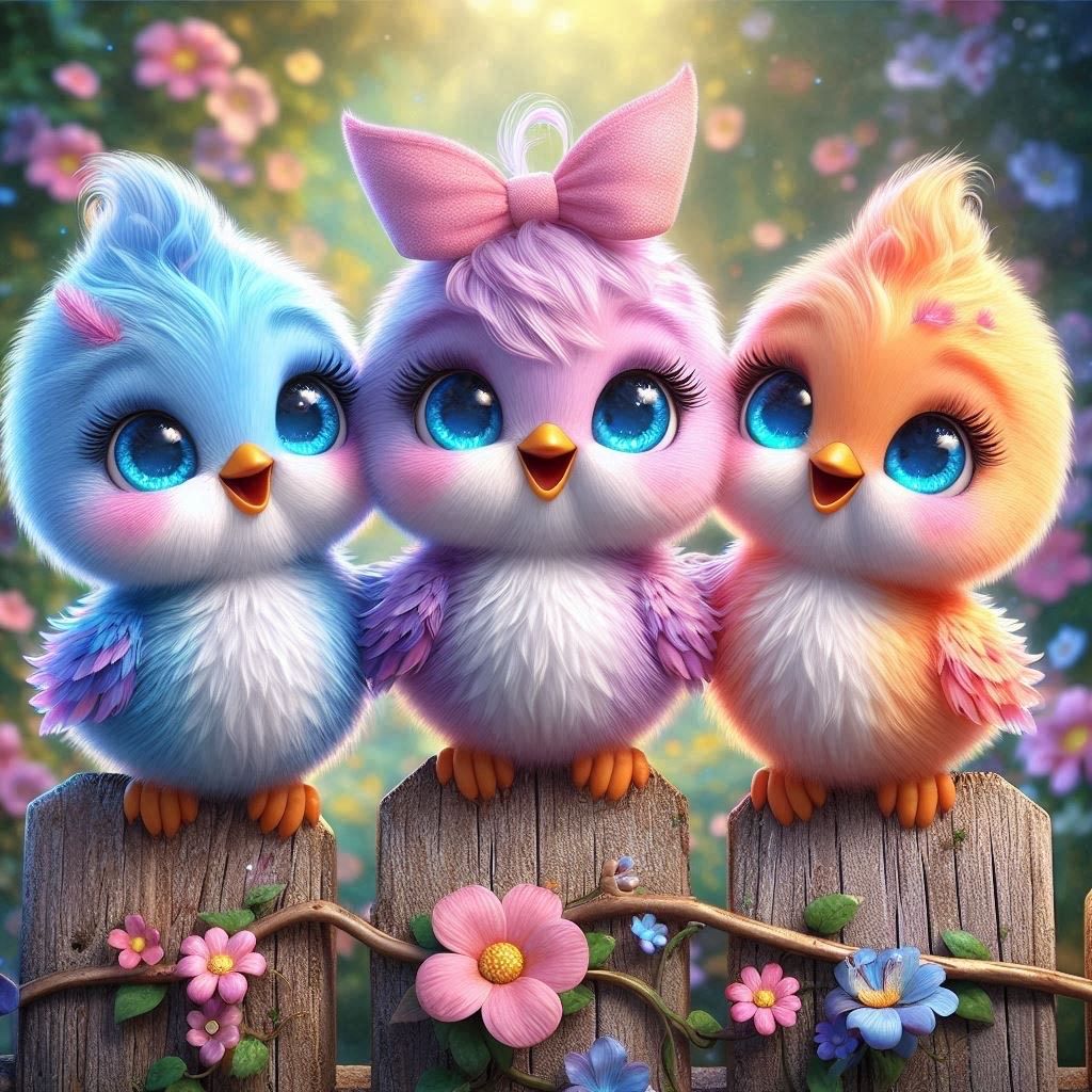 Three little birds- Full Drill Diamond Painting - Specially ordered for you. Delivery is approximately 4 - 6 weeks.