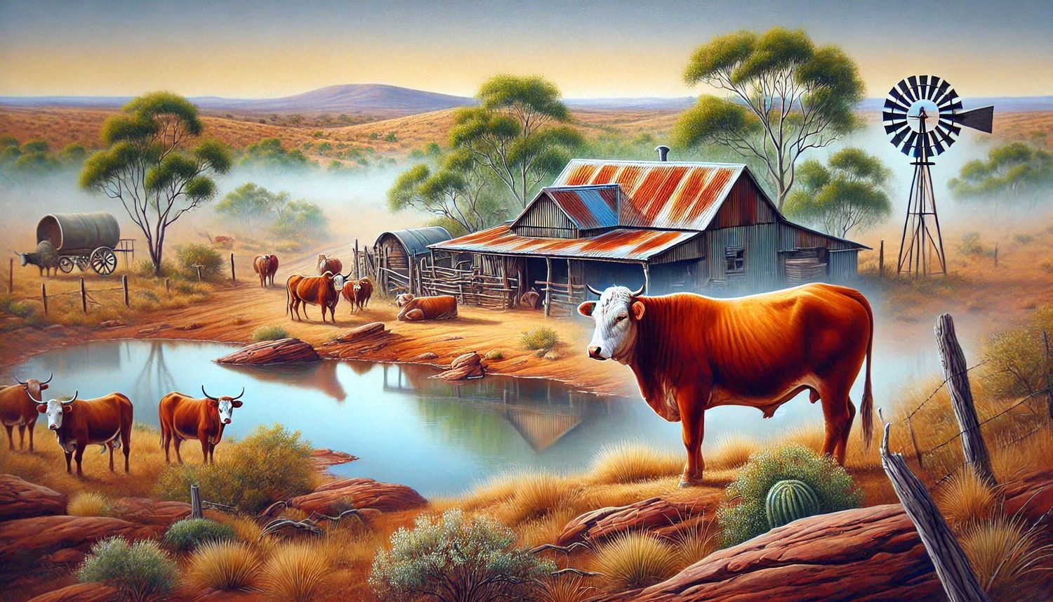 Cow watering hole - Full Drill, (Square) 45 x 80cm - Currently in stock