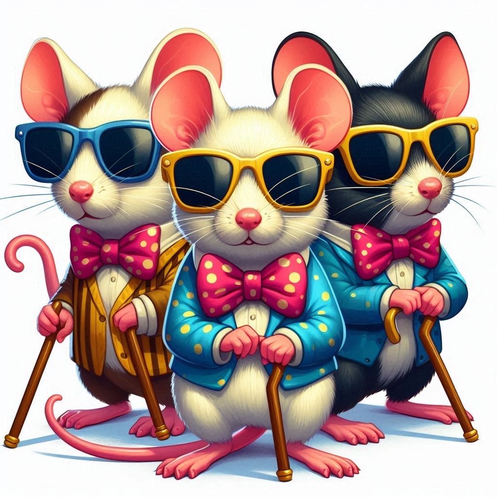 Three blind mice - DELUXE Full Drill Kit with ABs (Round drills) - 40 x 40cm - Currently in stock
