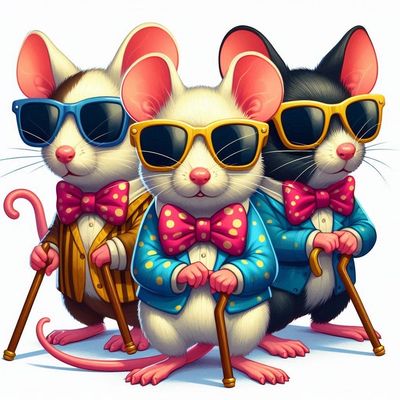 Three blind mice - DELUXE Full Drill Kit with ABs (Round drills) - 40 x 40cm - Currently in stock