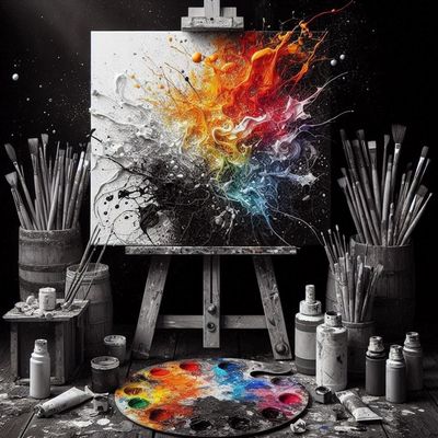 Paint Art - DELUXE Full Drill AB Kit, (Square drills) - 60 x 60cm  Currently in stock