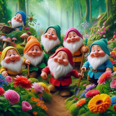 Seven Dwarfs- Full Drill Diamond Painting - Specially ordered for you. Delivery is approximately 4 - 6 weeks.