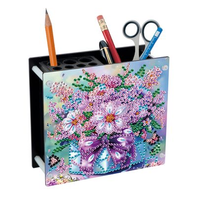 DIY Diamond Painting Floral Storage Holder
