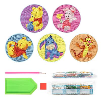 Set of 6 Coasters - Winnie &amp; friends
