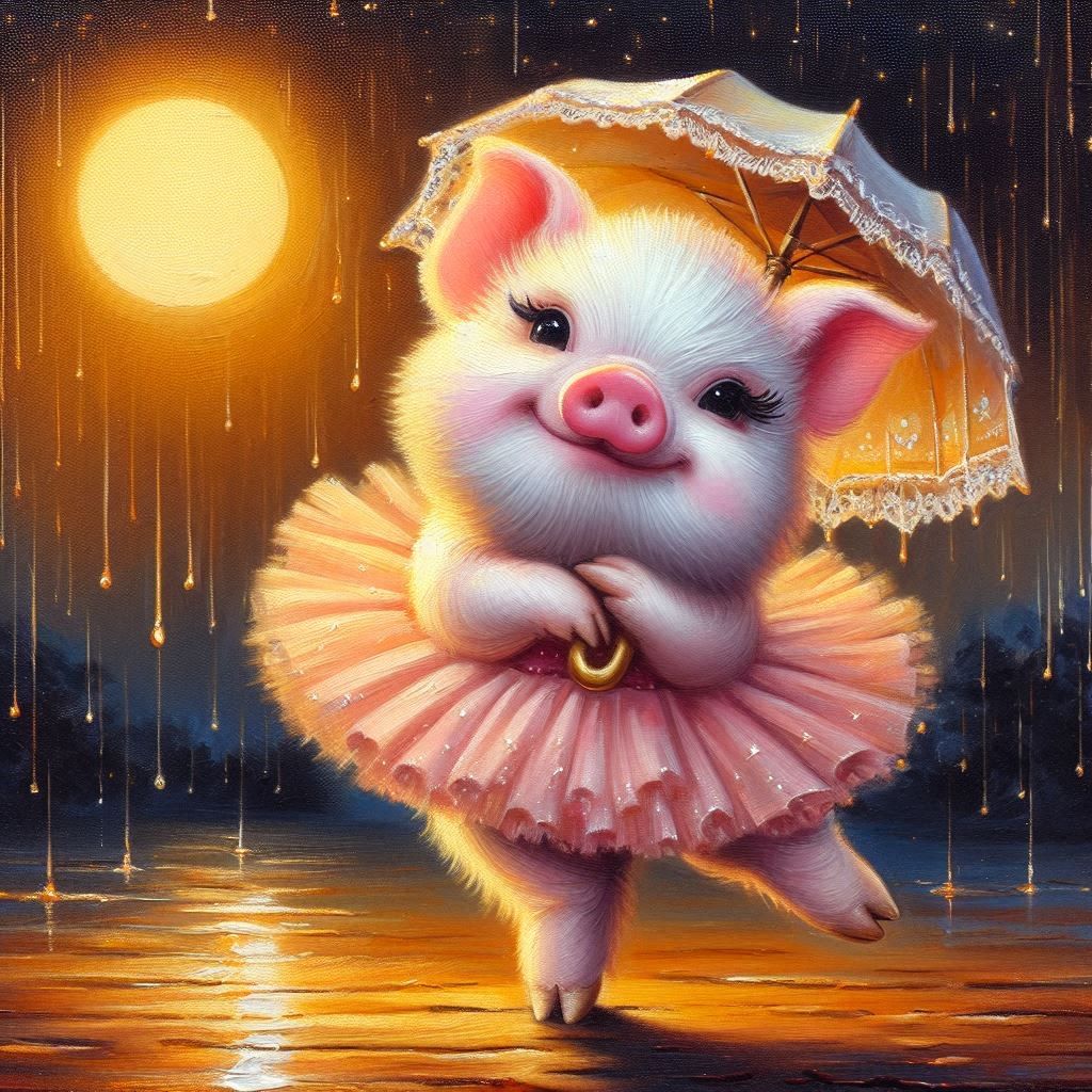 Dancing Pig- DELUXE Full Drill Kit with ABs (Round drills) 50 x 50cm - Currently in stock