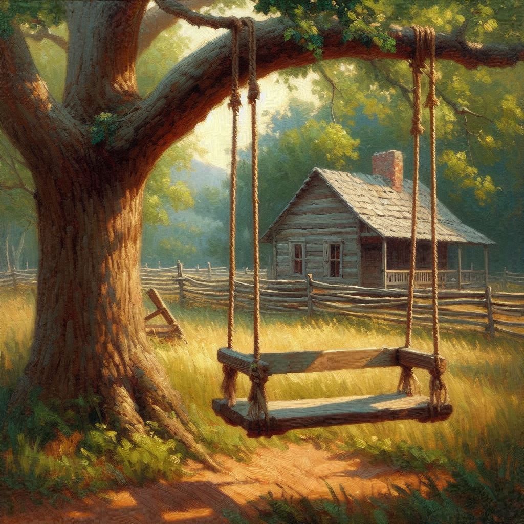 Old Swing - Full Drill Diamond Painting - Specially ordered for you. Delivery is approximately 4 - 6 weeks.