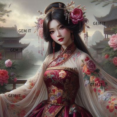 Japanese Lady - Deluxe Full Drill Diamond Painting Kit (Square) 50 x 50cm - Currently in stock Japanese Lady - Deluxe Full Drill Diamond Painting Kit (Square) 50 x 50cm - Currently in stock