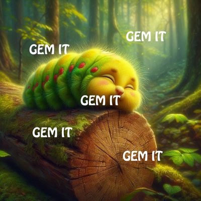 Caterpillar on a log- Full Drill Diamond Painting - Specially ordered for you. Delivery is approximately 4 - 6 weeks.