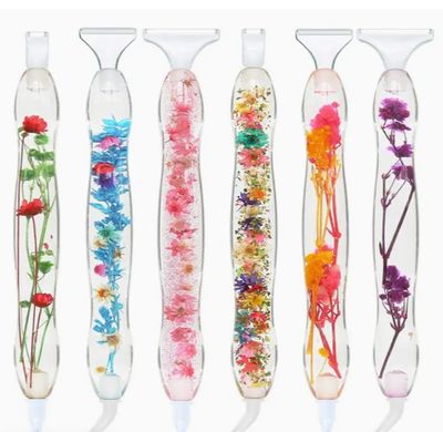 Dried Flower Resin Drill Pen with 6 assorted tips Dried Flower Resin Drill Pen with 6 assorted tips
