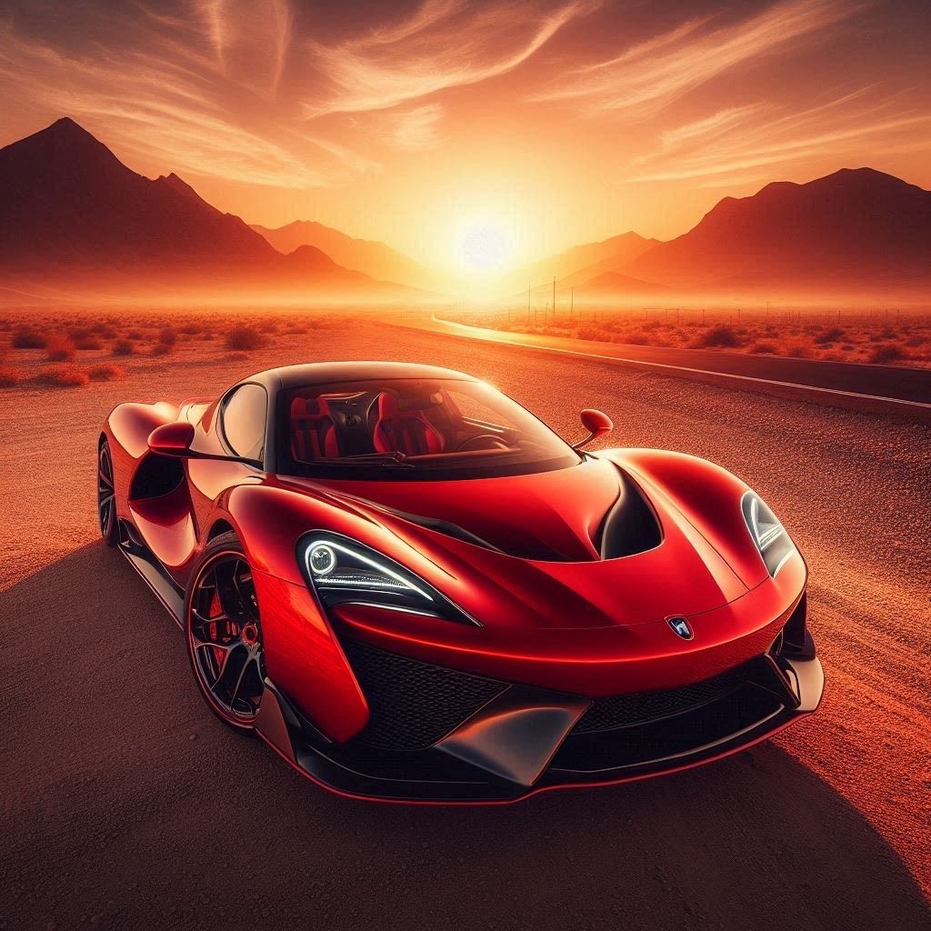 Red Sports Car - DELUXE Full Drill AB Kit, (Square drills) - 60 x 60cm  Currently in stock