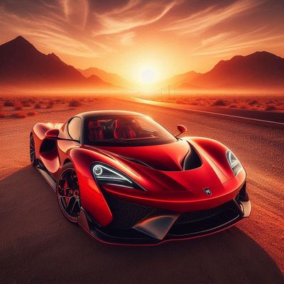 Red Sports Car - DELUXE Full Drill AB Kit, (Square drills) - 60 x 60cm  Currently in stock