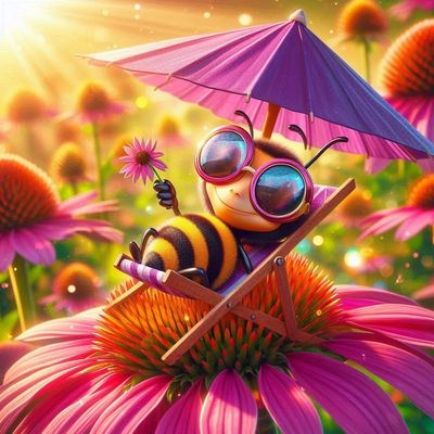 Happy Bee- Full Drill Diamond Painting - Specially ordered for you. Delivery is approximately 4 - 6 weeks.