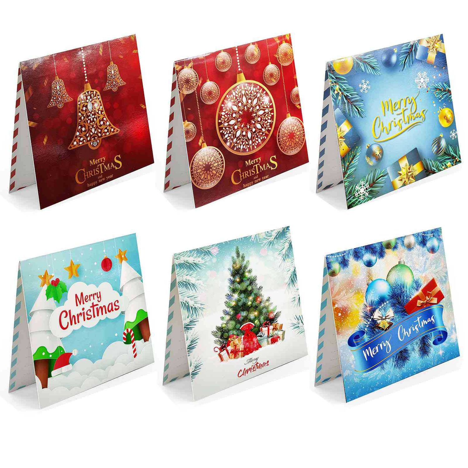 Christmas Cards 4 - Set of 6 - Diamond Painting Kit