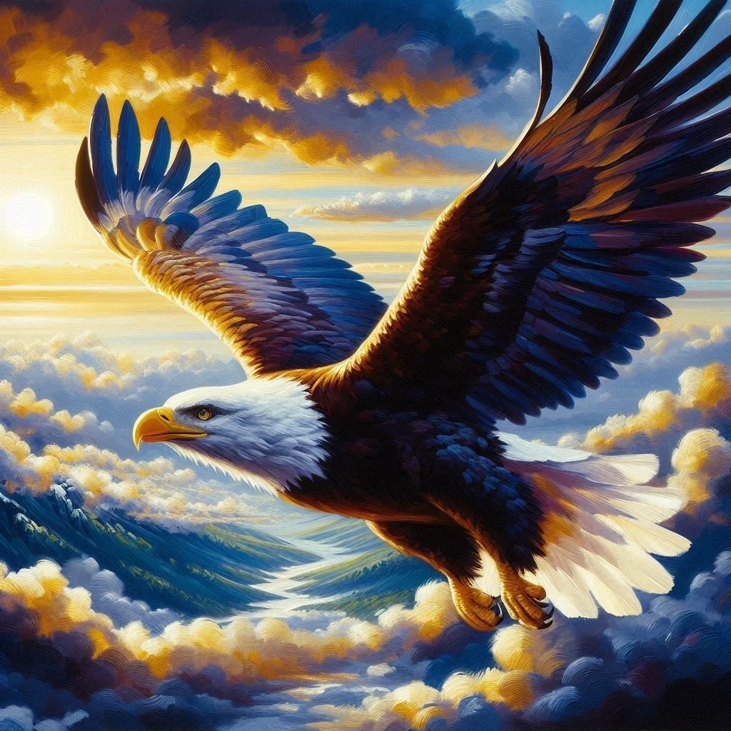 Eagle - Deluxe Full Drill Diamond Painting Kit (Square) 50 x 50cm - Currently in stock