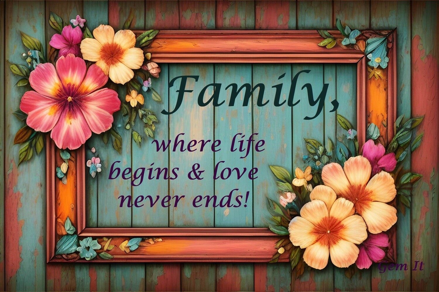 Family Quote- DELUXE Full Drill Kit with ABs, (Square drills) - 50 x 70cm Currently in stock