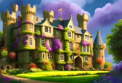 English Castle 326 - DELUXE Full Drill Kit with ABs, (Round drills) - 50 x 70cm Currently in stock