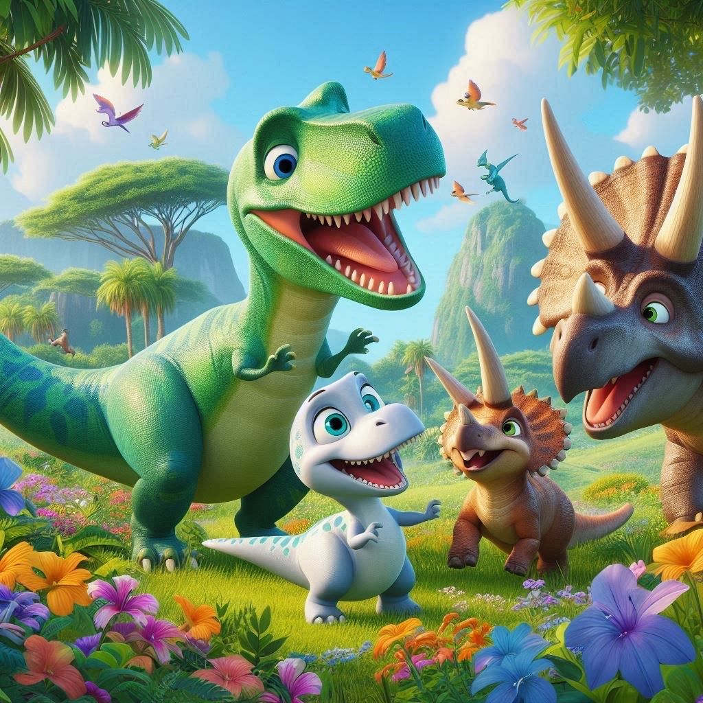 Dinosaurs - Deluxe Full Drill Diamond Painting Kit (Square) 40 x 40cm - Currently in stock