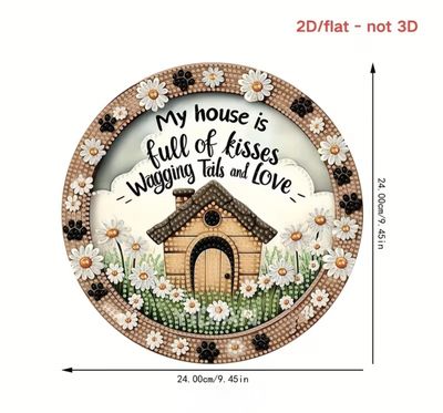 Dog hanger -My house- DIY diamond painting kit