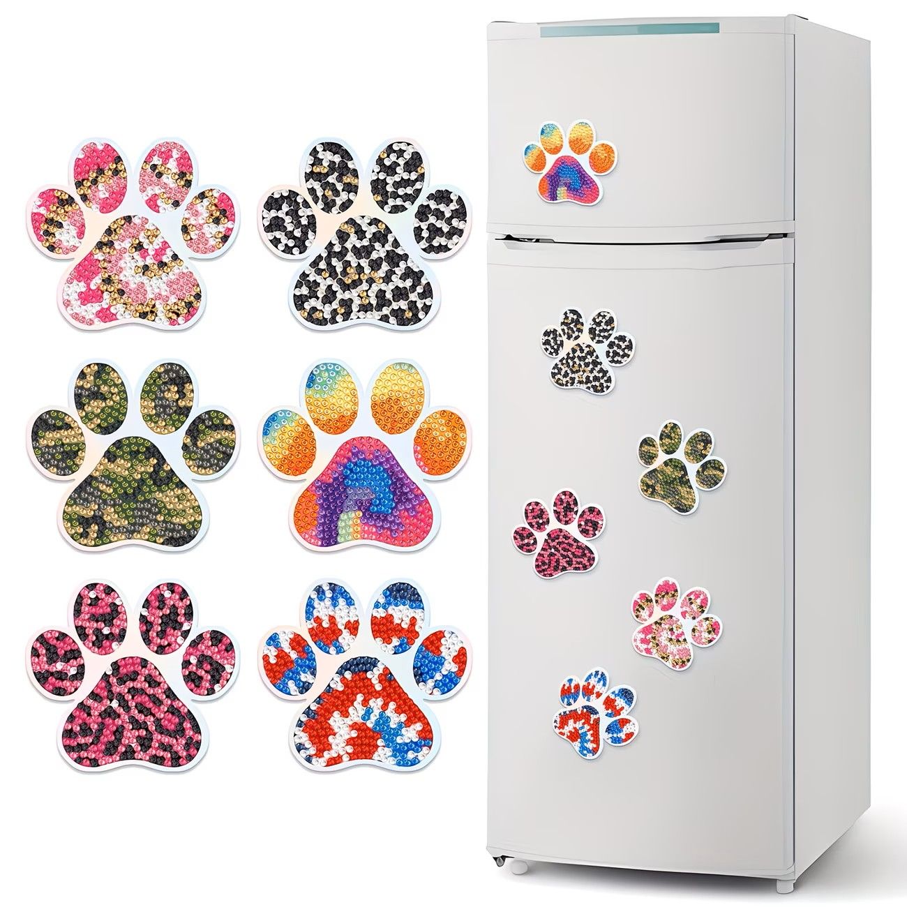Paw Print Magnets
