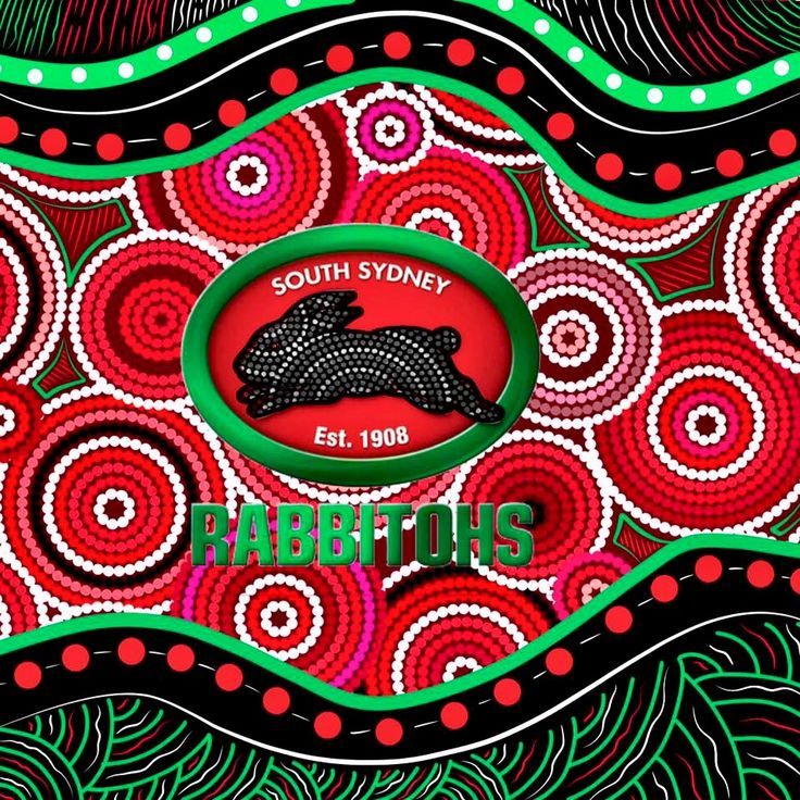 South Sydney Rabbitohs 1 - DELUXE Full Drill Kit, (Square drills) - 60 x 60cm