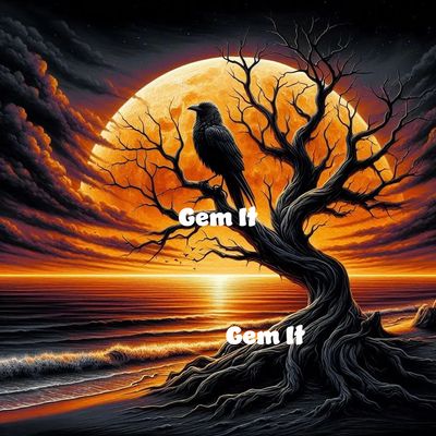 Crow in sunset - DELUXE Full Drill Kit, (Round drills) - 60 x 60cm