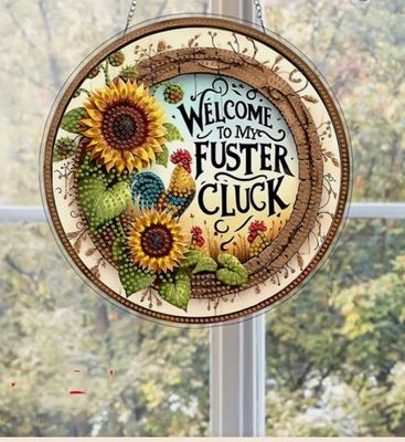 Welcome to my fluster cluck hanger --DIY diamond painting kit