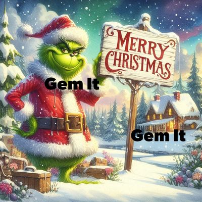 Merry Christmas Grinch - DELUXE Full Drill Kit, (Round drills) - 60 x 60cm