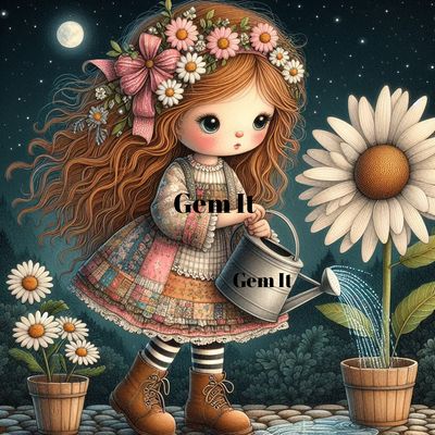 Girl with red hair (3rd in series( - Deluxe Full Drill Diamond Painting Kit (Round) 50 x 50cm - Currently in stock