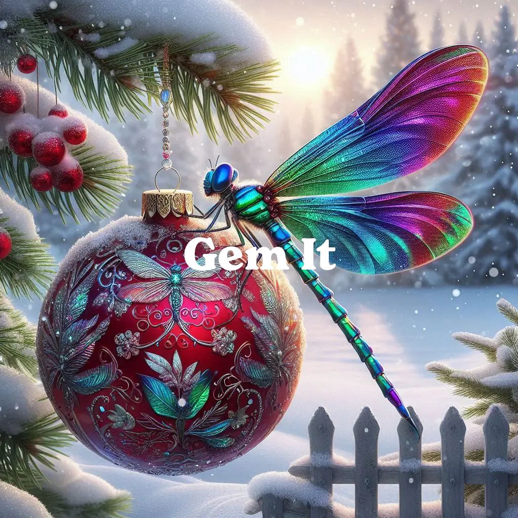 Dragonfly Bauble- Full Drill Diamond Painting - Specially ordered for you. Delivery is approximately 4 - 6 weeks.