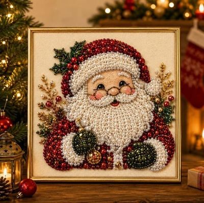 Santa - 20cm x 20cm partial kit