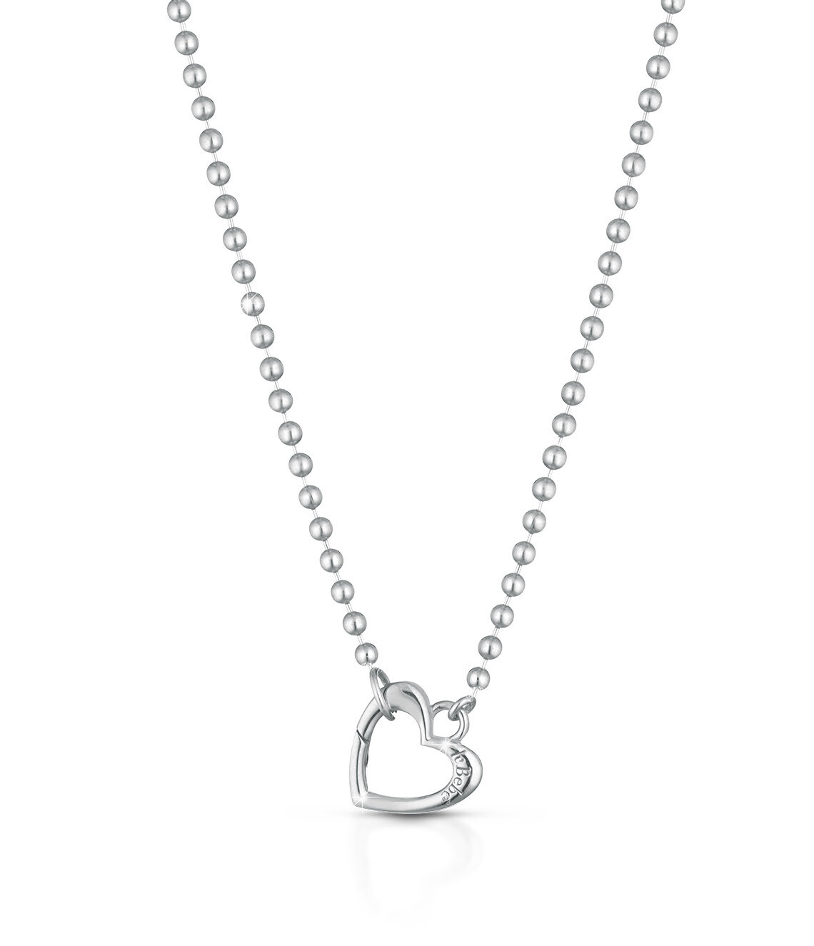 Collana Lock Your Love moschettone cuore argento