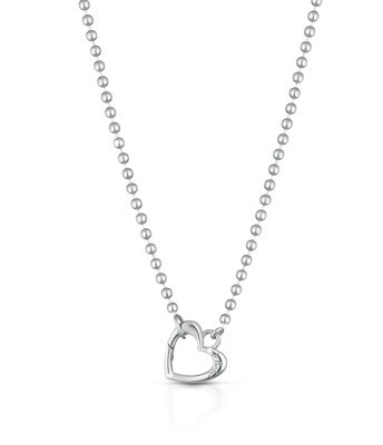 Collana Lock Your Love moschettone cuore argento