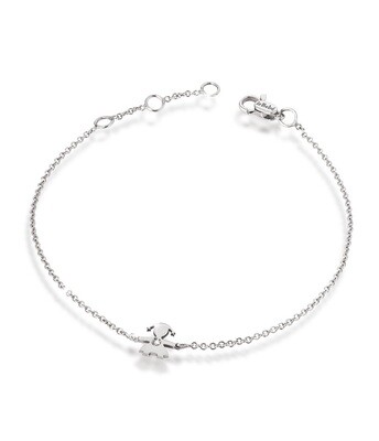 Bracciale Briciole bimba oro bianco
