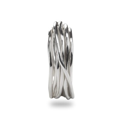 ANELLO FILODELLAVITA CLASSIC, 7 FILI IN ARGENTO 925