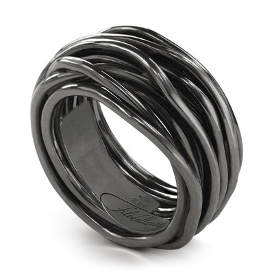 ANELLO 13 FILI IN ARGENTO 925 BRUNITO
