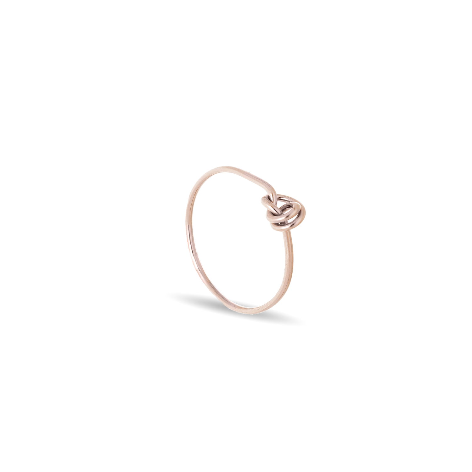 ANELLO CUPIDO IN ORO ROSA 9KT CON NODINO