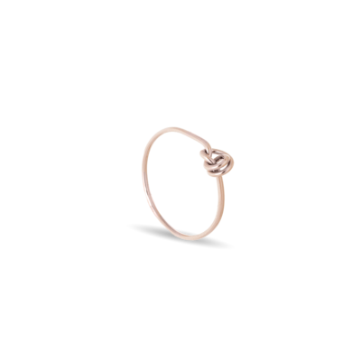ANELLO CUPIDO IN ORO ROSA 9KT CON NODINO