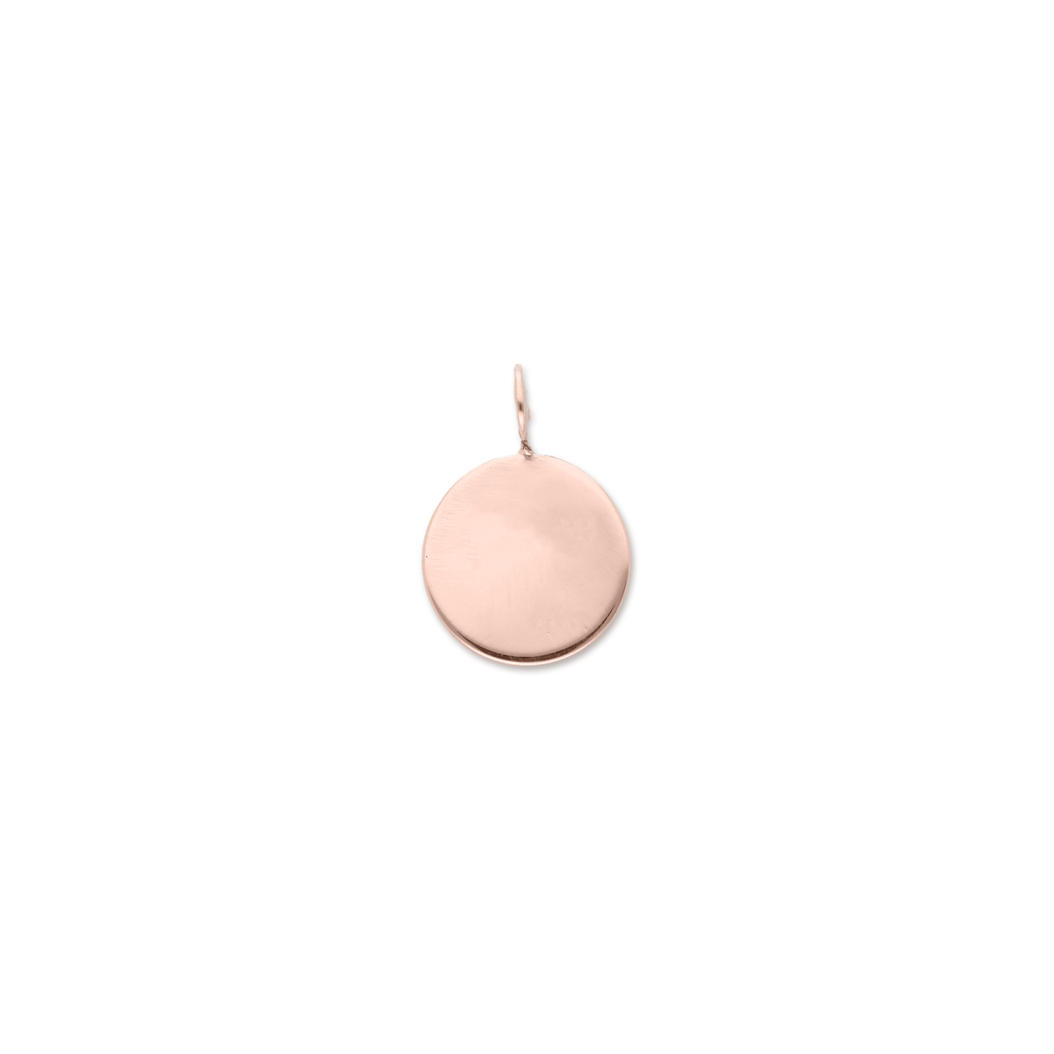 SIGILLO TONDO 10 MM IN ORO ROSA 9 KT