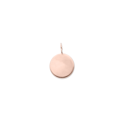 SIGILLO TONDO 10 MM IN ORO ROSA 9 KT