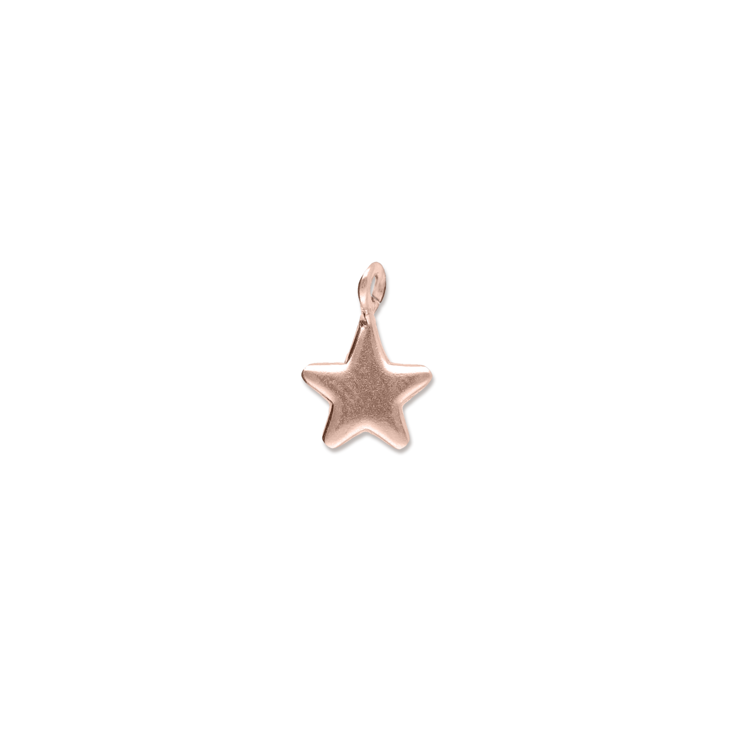 SIGILLO STELLA 10 MM IN ORO ROSA 9 KT