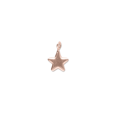 SIGILLO STELLA 10 MM IN ORO ROSA 9 KT