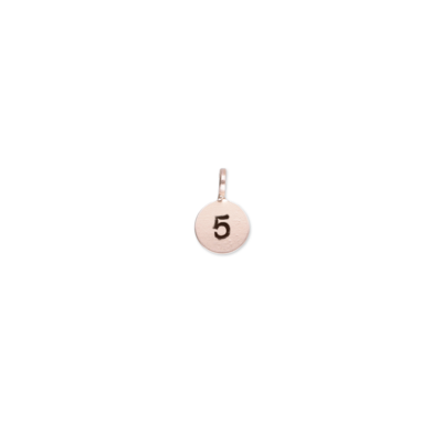 SIGILLO TONDO 5 MM IN ORO ROSA 9 KT