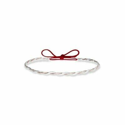 BRACCIALE INTRECCIATO IN ARGENTO E ORO ROSA 9 KT