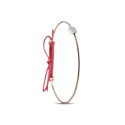 BRACCIALE CUPIDO IN ORO ROSA 9KT CON SASSOLINO IN ARGENTO 925