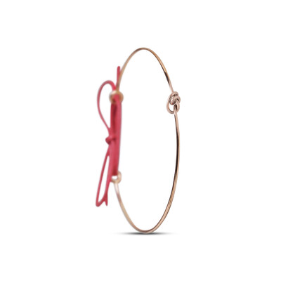 BRACCIALE CUPIDO IN ORO ROSA 9KT CON NODINO