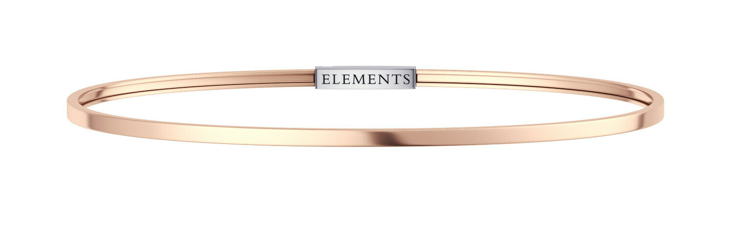 Bangle in argento 925 rosa