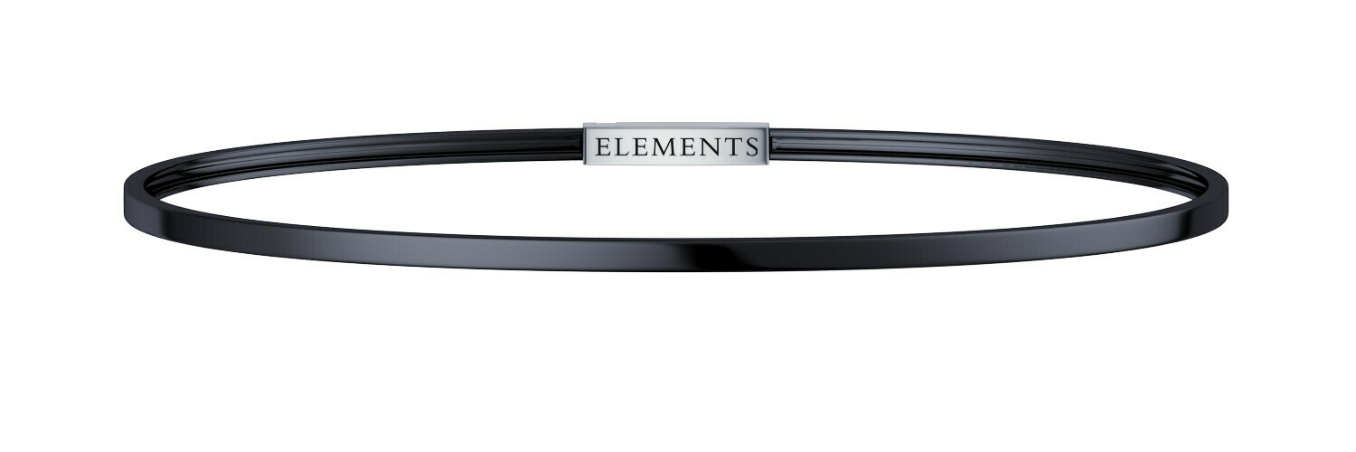 Bangle in argento 925 brunito