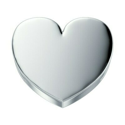 Cuore reverso oro bianco 18 kt