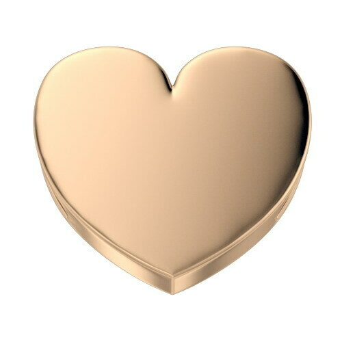 Cuore reverso oro rosa 18 kt